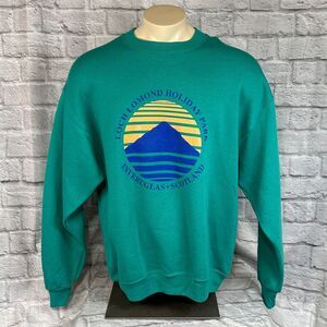 Vintage Loch Lomond Holiday Park Inveruglas Scotland Men's XL Pullover Sweater